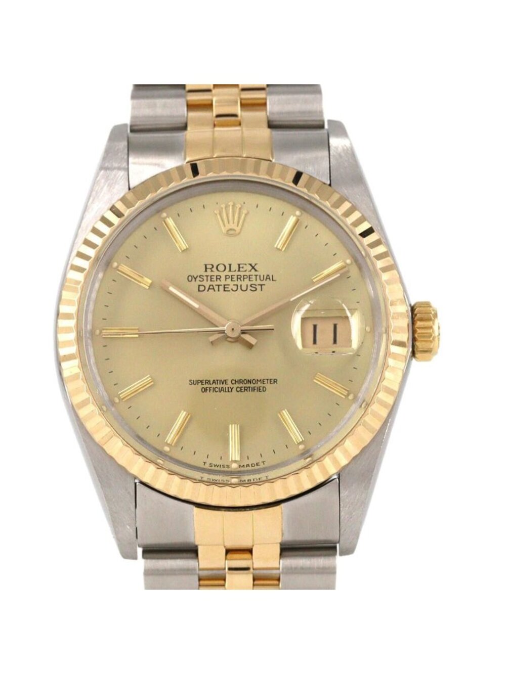 Rolex Datejust Stainless Steel Yellow Gold Automatic